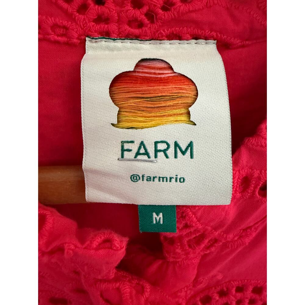 FARM Rio Red Palm Tree Mini Dress - Picture 5 of 5
